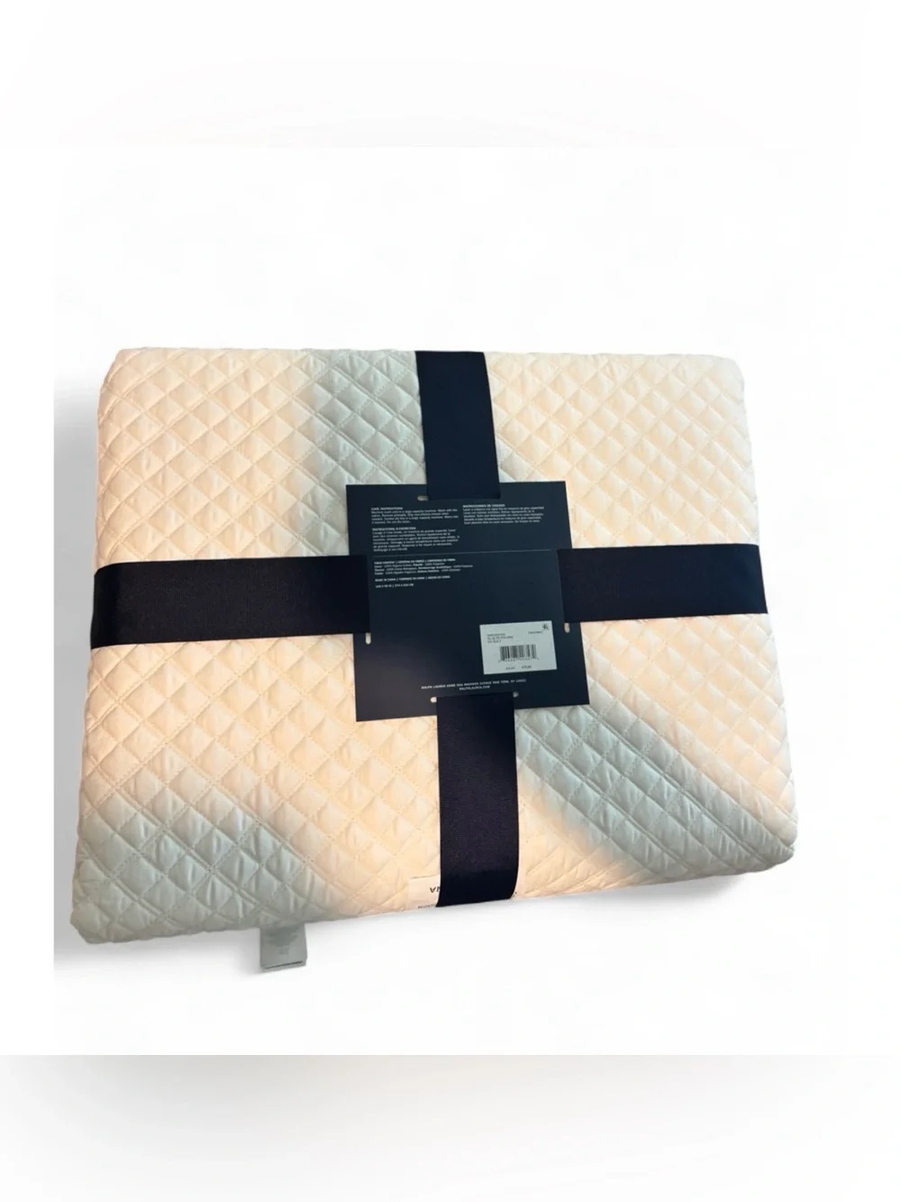 🌺Ralph Lauren King QUILT 100% Cotton Sateen Argyle throw blanket Retail $470 NWT